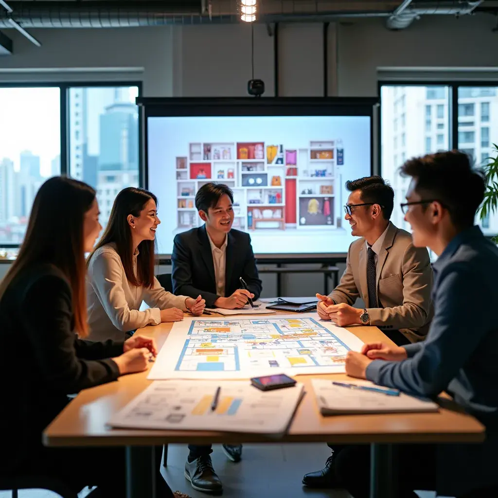 Modern office workspace